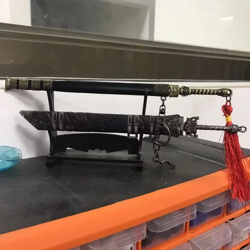 Mo Dao Zu Shi Anime Sword Simulation Weapon Keychain Collection Model Wei Wuxian Yi Ling Lao Zu Lan Wangji Desk Decor anime sword keychain