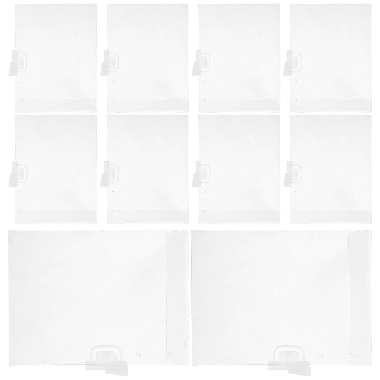 10Pcs 가격표 홀더 투명 PVC 라벨 홀더 간편 삽입 소매점 슈퍼마켓 가격 카드 디스플레이 사인 홀더