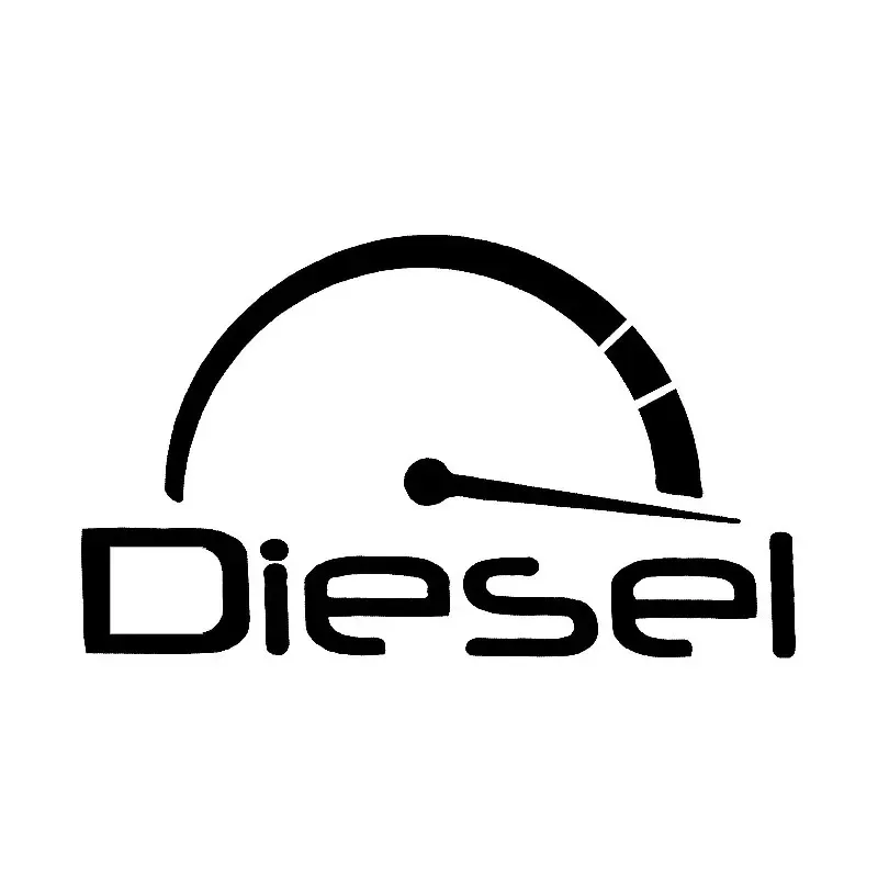 Adesivi per Auto Personalizzati Creativi Decorazione per Auto Diesel Impermeabili e Resistenti al Sole in PVC 13*8cm