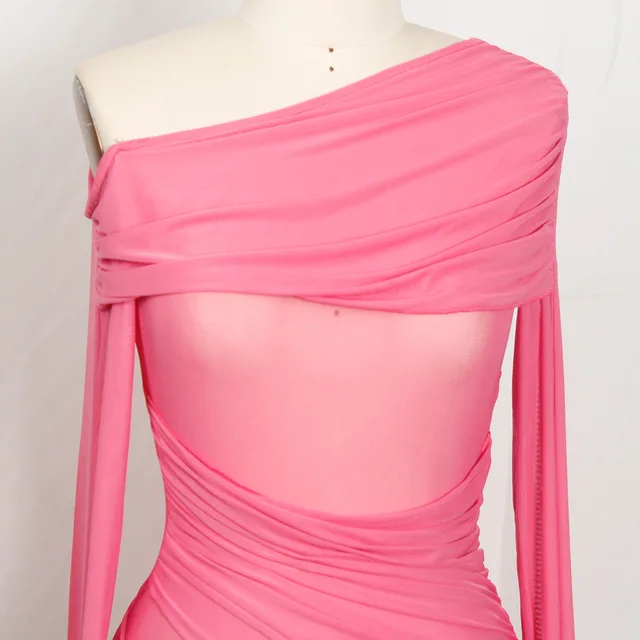 Mesh Ruched Mini Dress 3
