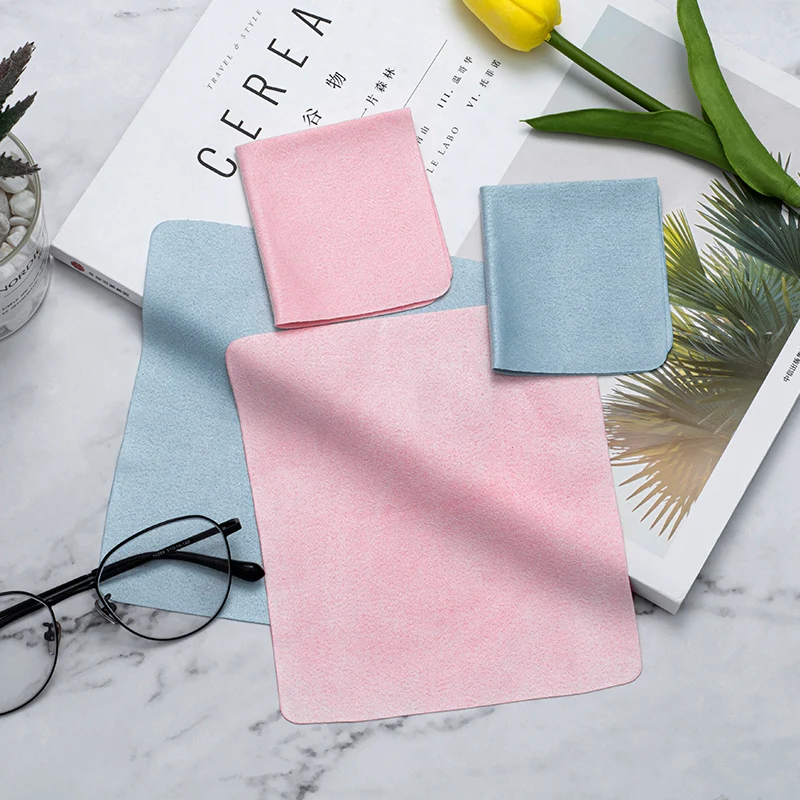 Premium Suede Microfiber Lens Cloth | Ultra-Soft for Glasses/Phone/Camera | Anti-Scratch & Quick-Dry | Eco-Friendly, No Shedding
