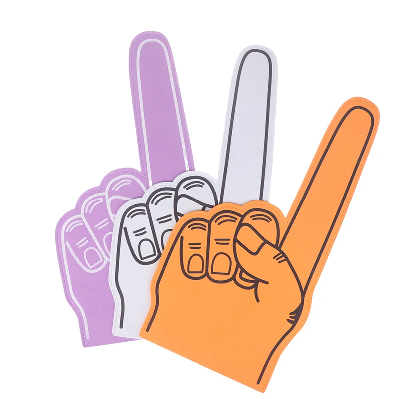 Finger Foams Sports Cheerleading Party Hand Props 1 Noise Makers Props Giant Hands Sports Favors Cheering Palm Party foam finger props cheerleading accessories