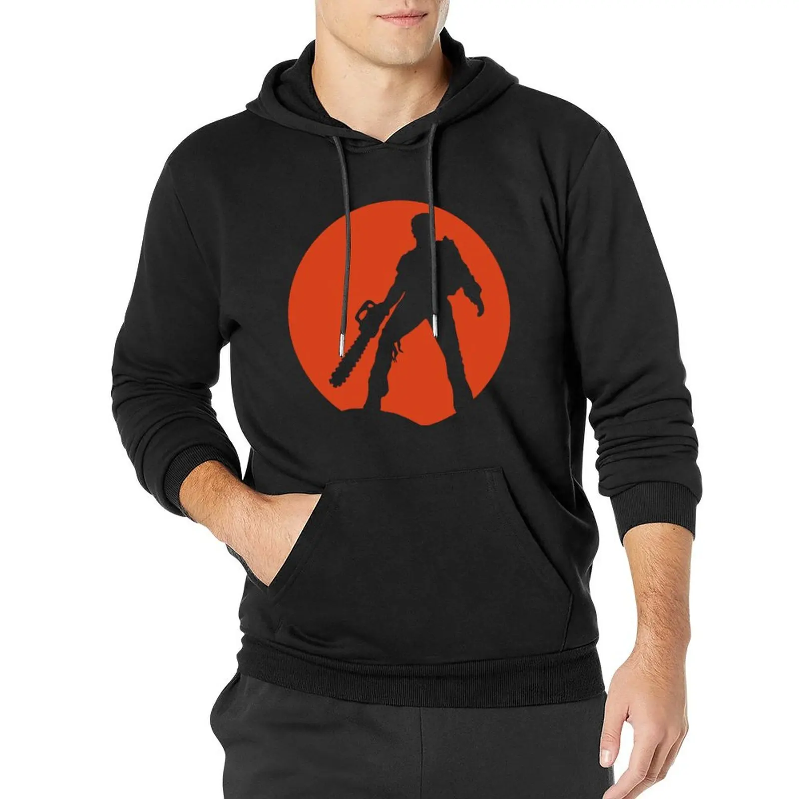 

Ash Vs The Evil Dead Loose Hoodies Couple Horror Movie Casual Hoodie Winter Harajuku Basic Hooded Shirt Plus Size 4XL 5XL
