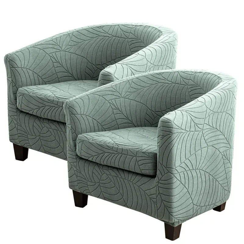 Leaves Jacquard Tub Chair Cover Image 21