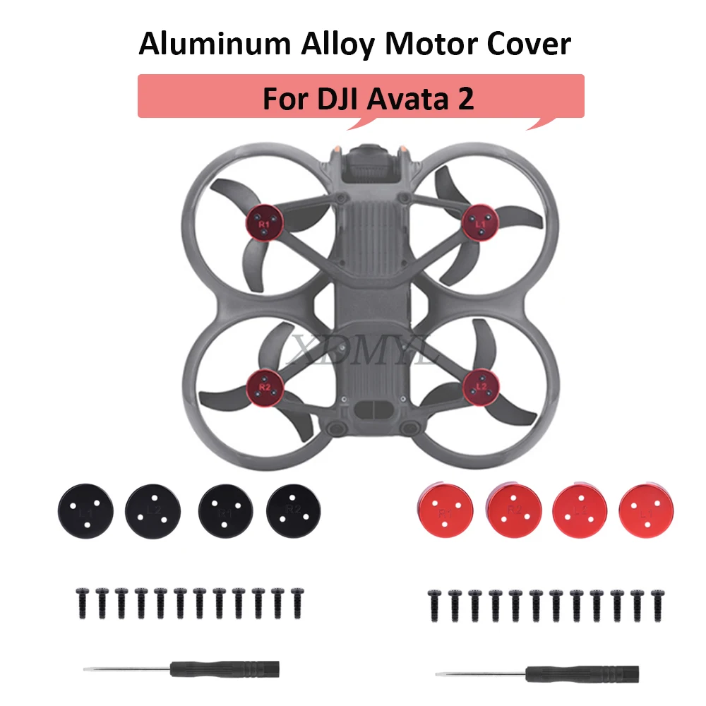 

Пылезащитная крышка двигателя для DJI Avata 2, защитная крышка из алюминиевого сплава, защита двигателя от столкновений, аксессуары для дрона