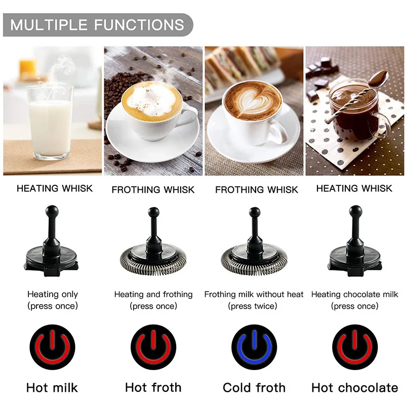 

Electric Milk Frothers Machine Chocolate Mixer Cappuccino Capuchinera Coffee Latte Mixer Portable Hot Cold Milk Foam