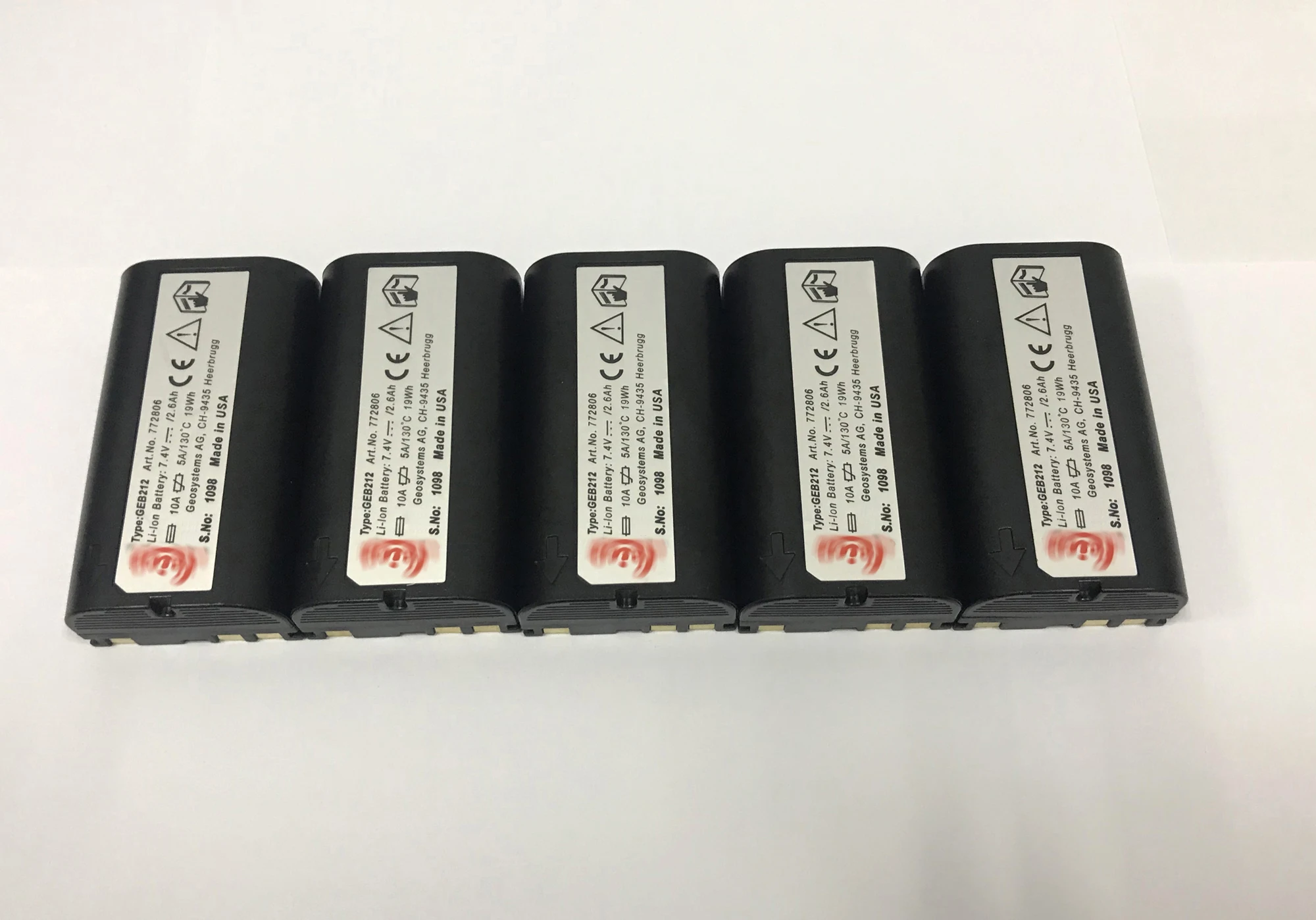 

5PCS Brand NEW 2022 GEB212 Replacement Battery FOR LEICA ATX1200 ATX1230 GPS1200 GPS900 GRX1200 Free shipping