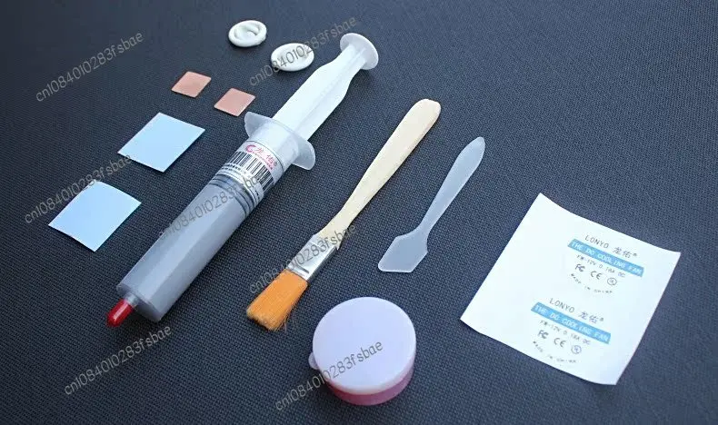 

Охлаждающая силиконовая смазка для ноутбука, серебристая термопроводящая силиконовая смазка, силиконовая прокладка, смазочное масло для вентилятора