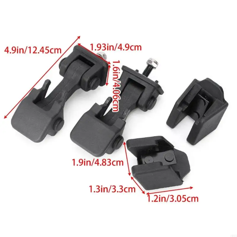 Jeep Tj Soft Top 2-Pair Hood Latch & Catch Bracket Set For Jeep