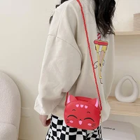 Girls Kawaii Satchel Bag Cartoon Cat Mini Shoulder Bag Compact Fashion Coin Purse Kids Daily Bags