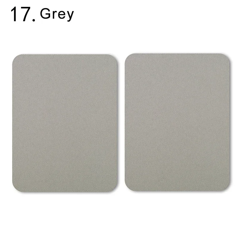 Set of 4 Multi-Colored Iron-On Fabric Patches for Clothing Repair and Decoration