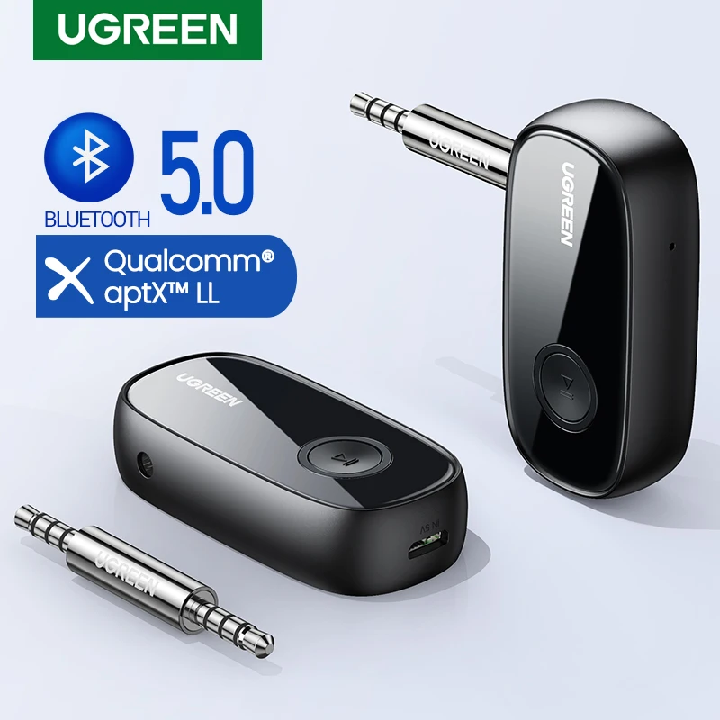 UGREEN Bluetooth Receiver 5.0 aptX LL 3.5mm AUX Jack Audio Wireless