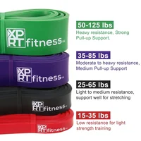 Pull Up Resistance Band 35-85lbs Anti-Snap Latex Powerlifting Stretch Mobility Training Fitness Tool - Image 3