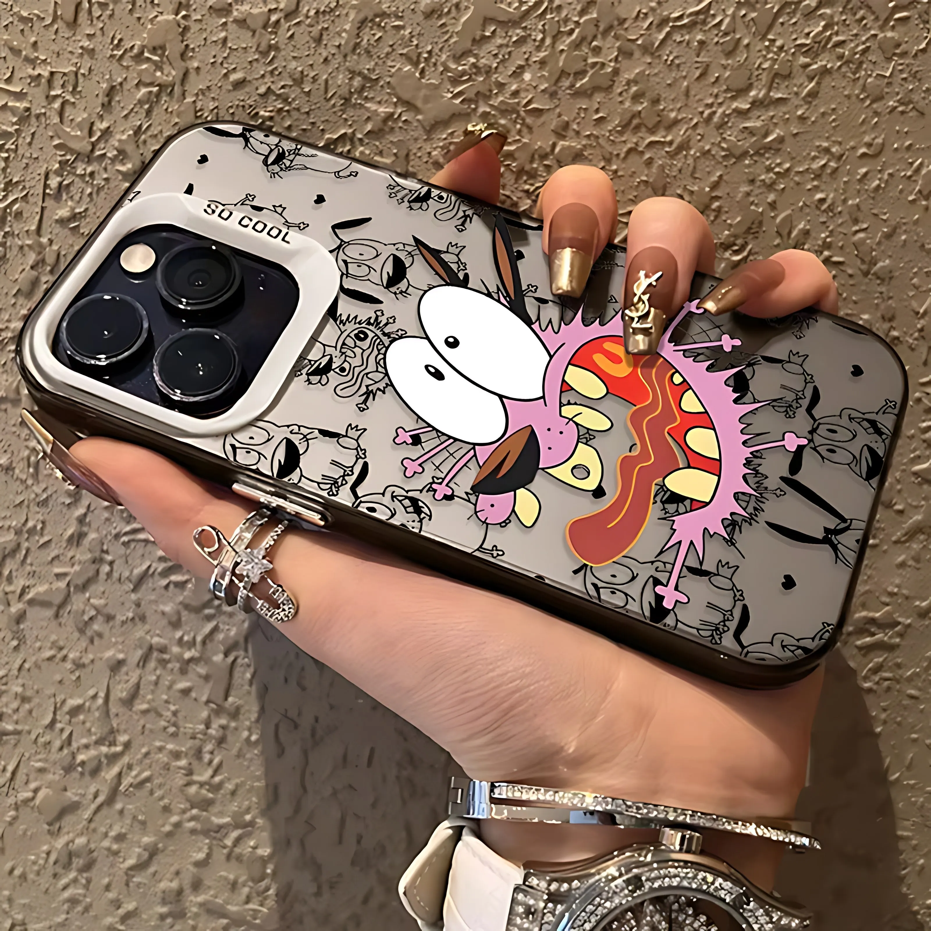 Courage the Cowardly Dog Cartoon Phone Case Cover