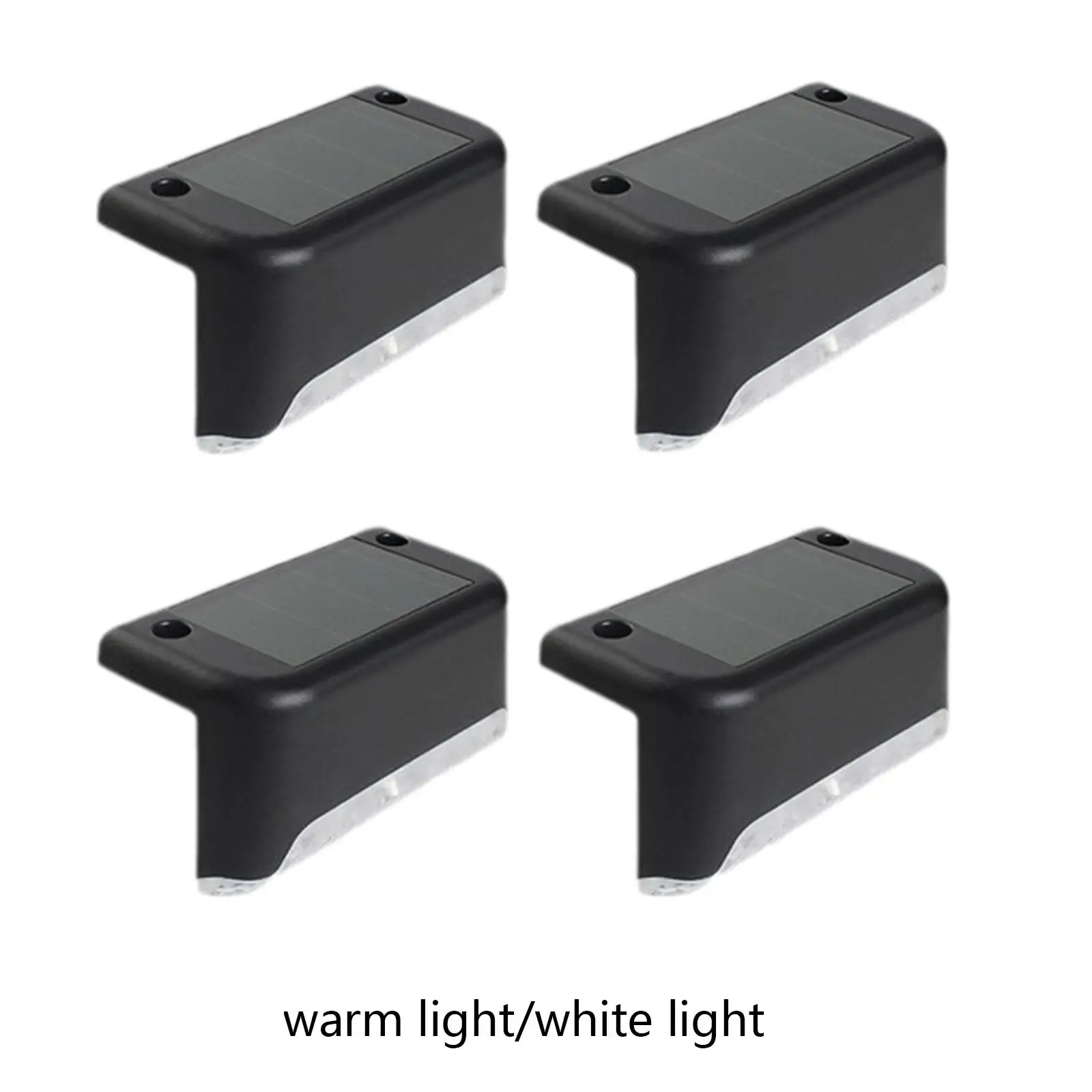 

4x Step Lights Wall Lights Waterproof LED Solar Lights for Step Stairs Path