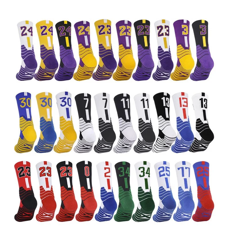 Sports Socks Youth Lakers Socks NBA Logo Gear Youth Crew Sock Black