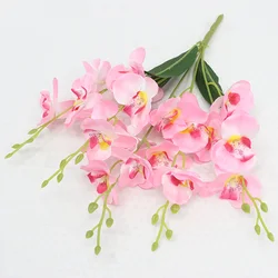 Elegant Silk Phalaenopsis Orchid Floral Arrangement - Perfect for Home Decor and Weddings (A Pink)