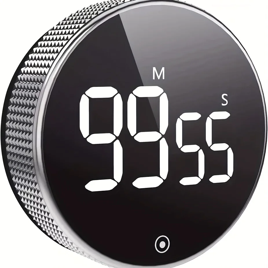 

1pc Circular Knob Loud Digital Kitchen Countdown Timer Magnetic LCD Large Display Countdown Timer