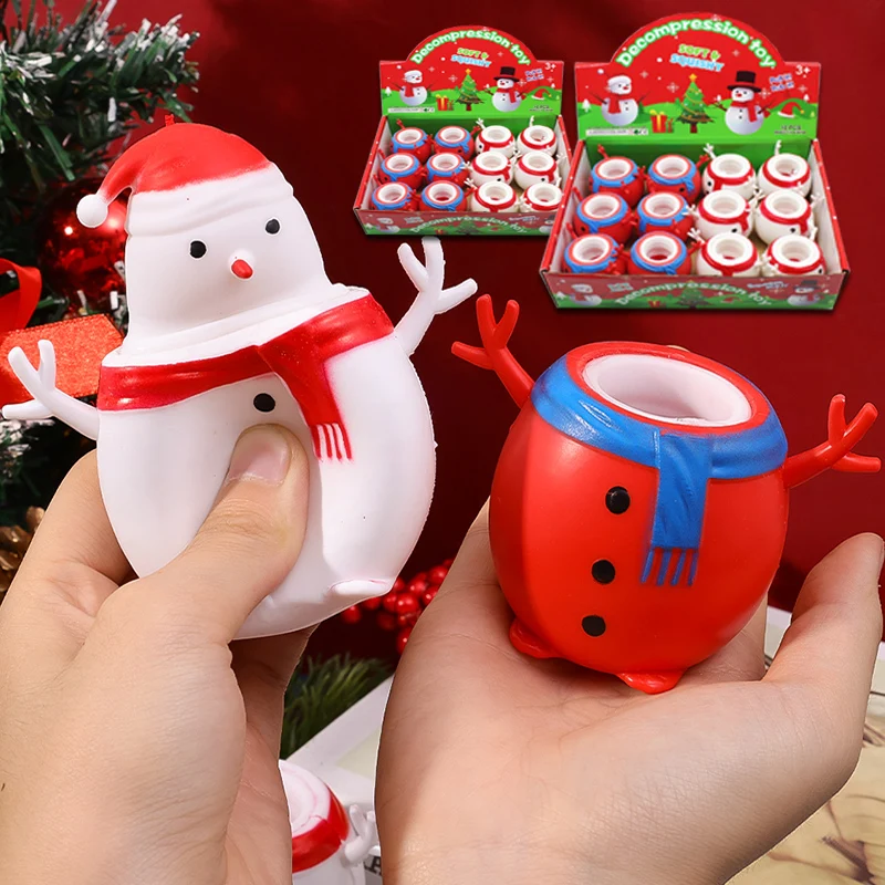 

Christmas Decoration Ornaments Santa Claus Desktop Squeeze Toys Slow Rising Stress Relief Squeeze Toys for Kids Xmas Gifts
