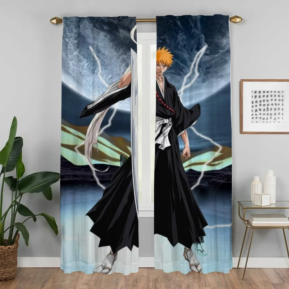 BleachS Blackout Curtain for Room 2 Panel Anti-mosquito Curtains 2 Pieces Shades Tulle for Bedroom Partition Living Kitchen Home 3