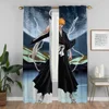 BleachS Blackout Curtain for Room 2 Panel Anti-mosquito Curtains 2 Pieces Shades Tulle for Bedroom Partition Living Kitchen Home 3