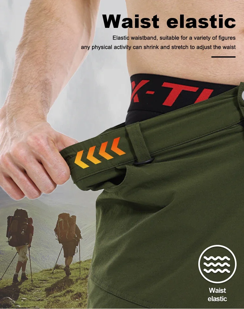 Mountain Bike Shorts – Breathable Multi-Pocket Cycling Shorts with Elastic Waistband