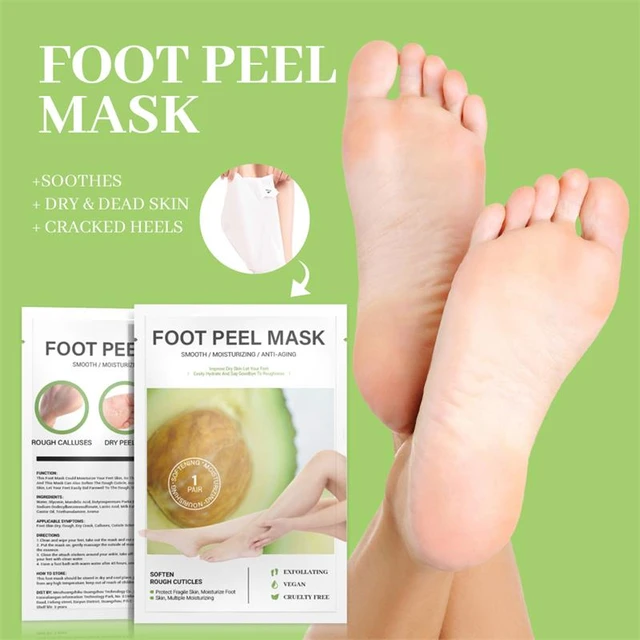 Foot Anti Cracked Skin Care Feet Exfoliating Foot Masks Spa Pedicure Socks Exfoliation  Scrub Remove Dead Skin Heels Foot Peeling - AliExpress