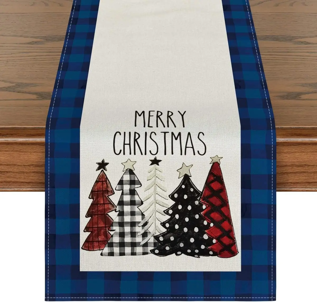 Camino De Mesa A Cuadros Para El Hogar, Cocina, Cena, Fiesta, Vacaciones, Navidad, Decoración De Mesa, Caminos De Mesa De Navidad Escoceses De 72 Pulgadas