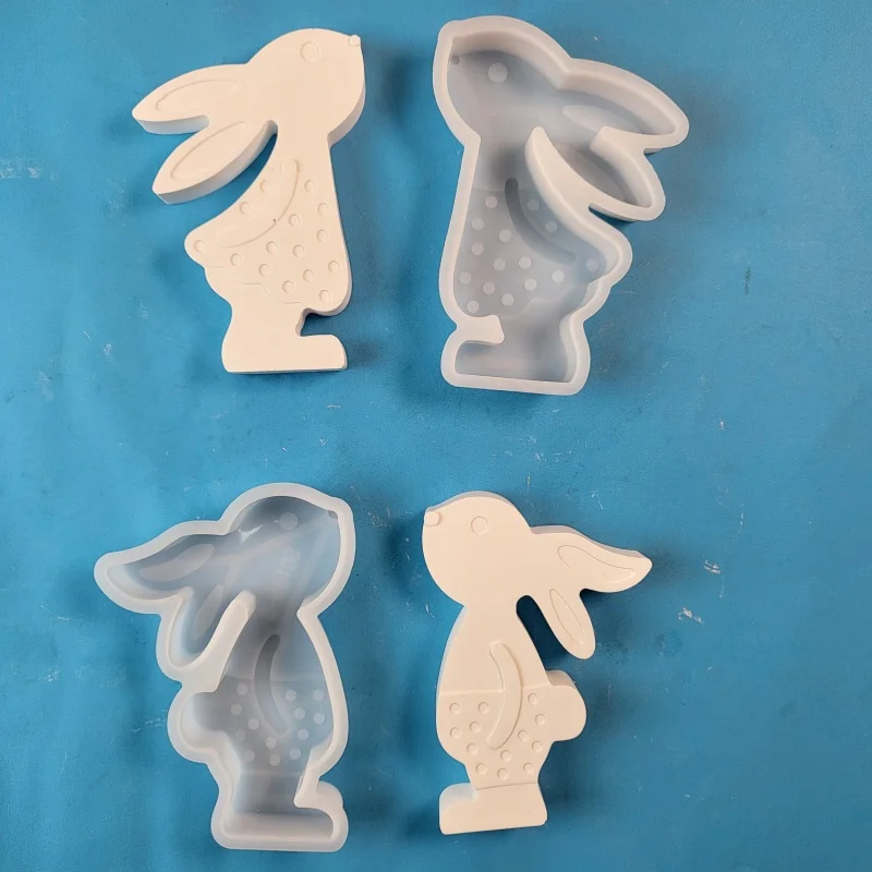 2 Moldes De Silicona De Conejo De Pascua, Conejo De Pascua