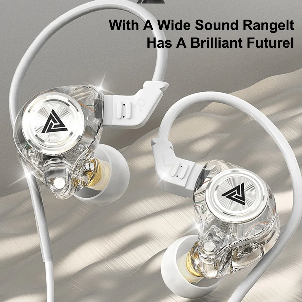 

QKZ AK3 FiLe Wired Earbuds 3.5mm In-ear Earphone with Microphone Hands-free Long Cord Stereo Sound Headset with Earcaps