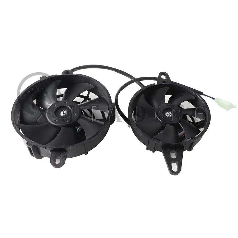 Motorcycle Cooling Fan Motorcycle Engine Universal 12V Radiator Cooling Fan Oil Cooler For 200cc 250cc 300cc Motorbike Dirt Bike ATV Quad Go Kart Buggy