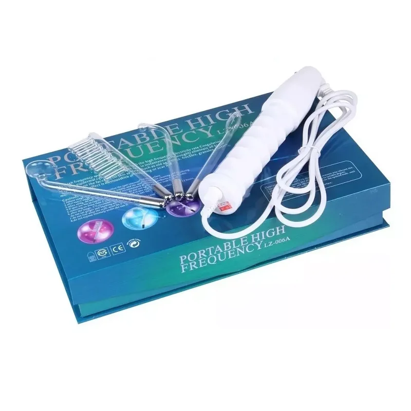 Portable High Frequency Appliance Electrode Tube Wand Electrotherapy Skin Care Facial Spa Tightening Acne Spot Wrinkles Remover 2