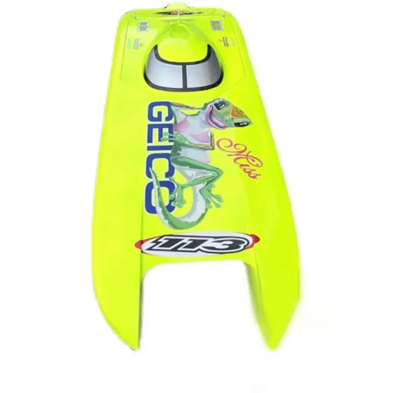 Miss GEICO RC Boat Speedboat Model 1.35m CAT Big Cat DIY Remote Control Speedship Speed 130km/h Toy Boat Model Frog Lizard 5