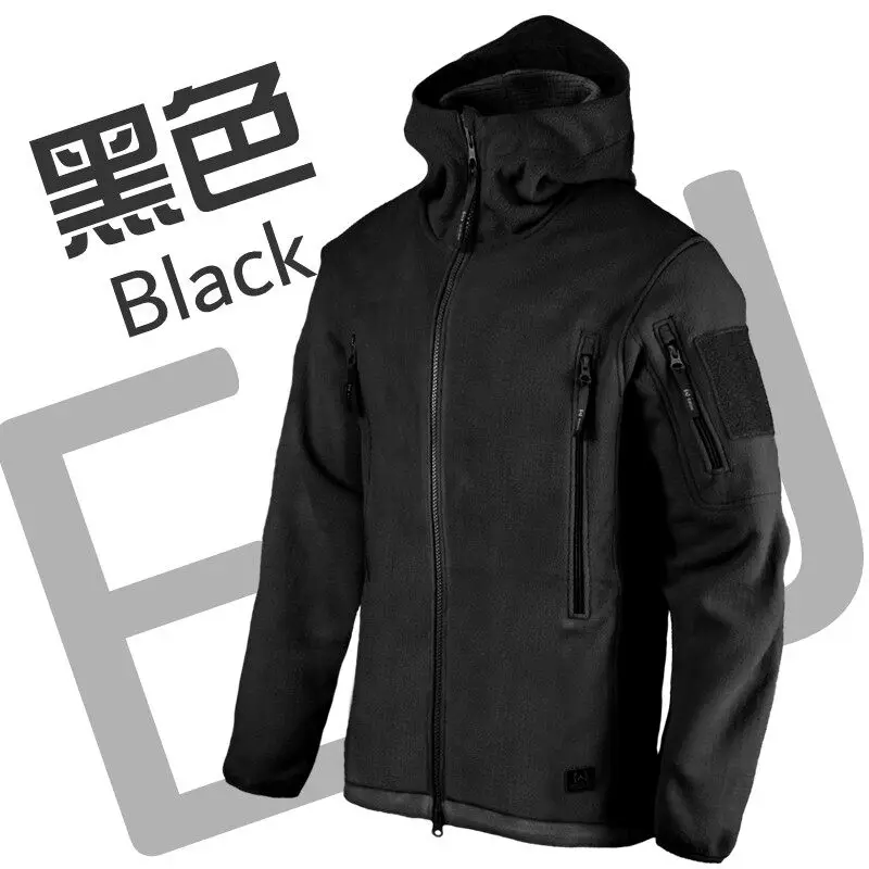 키돈 헤비 소드 L3 전술용 헤비웨이트 플리스 후드 재킷, 가을/겨울용 따뜻한 방풍 경량 통근 코트
