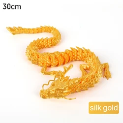 Enchanted Dragon Duo Sculpture - Movable Fantasy Ornament for Home or Garden Decor, 30cm (Jinlong)