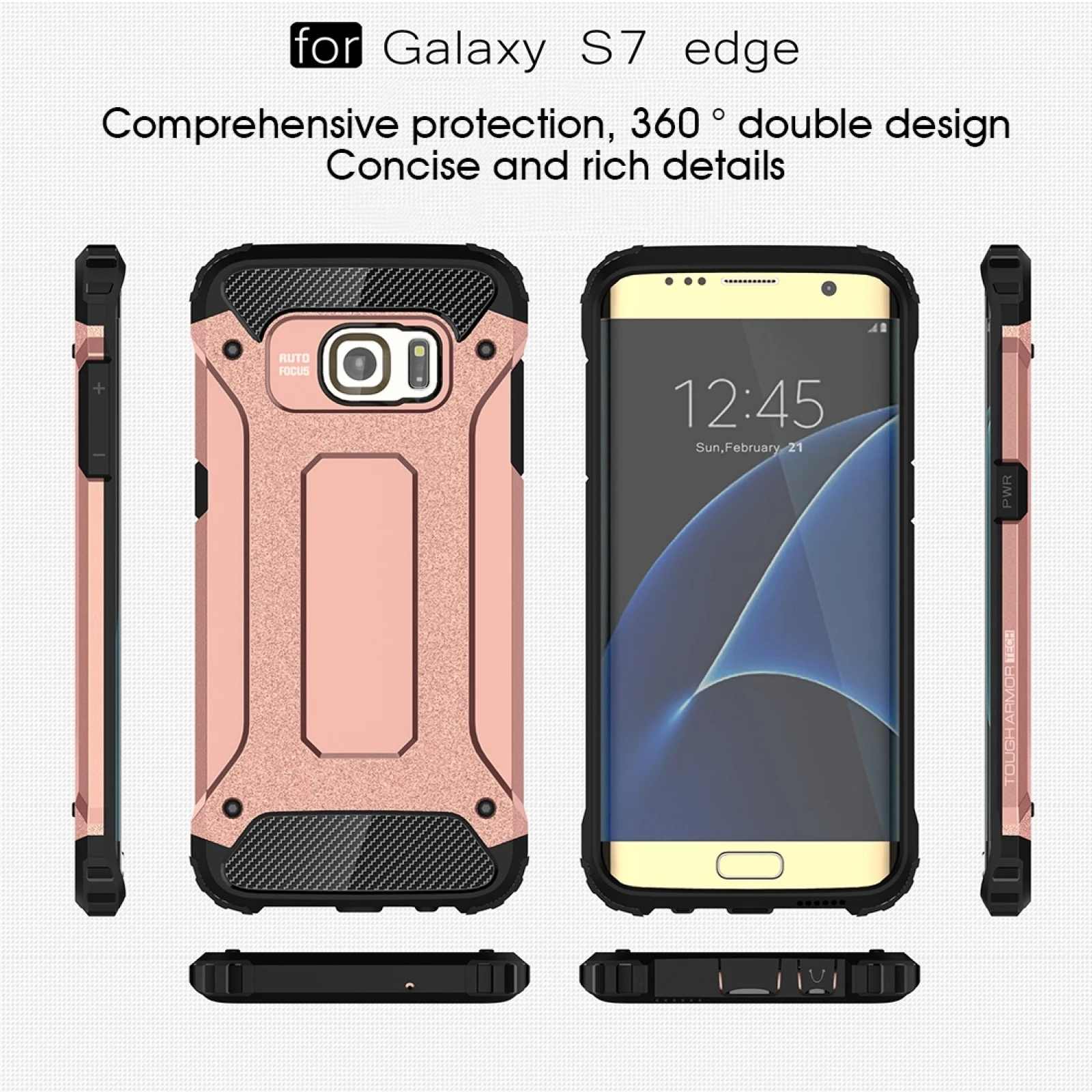 Tough Armor Dual-Layer Protective Phone Case Back Cover