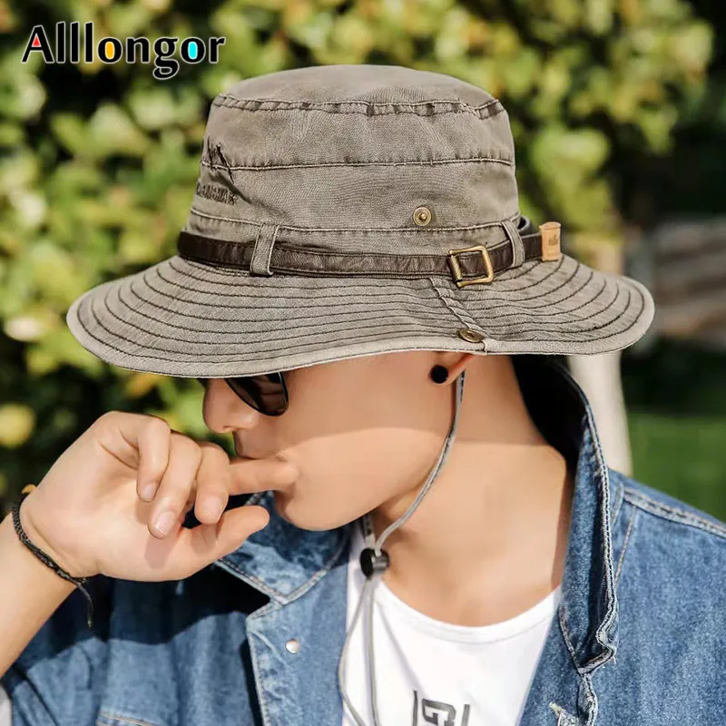Outdoor Bucket Hat Men Women Boonie Hat 