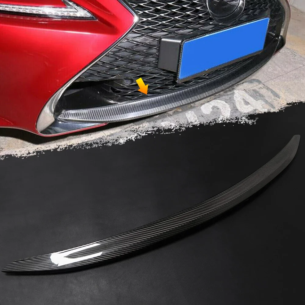 Real Carbon Fiber Exterior Car Front Bumper Bottom Lip Splitter Cover