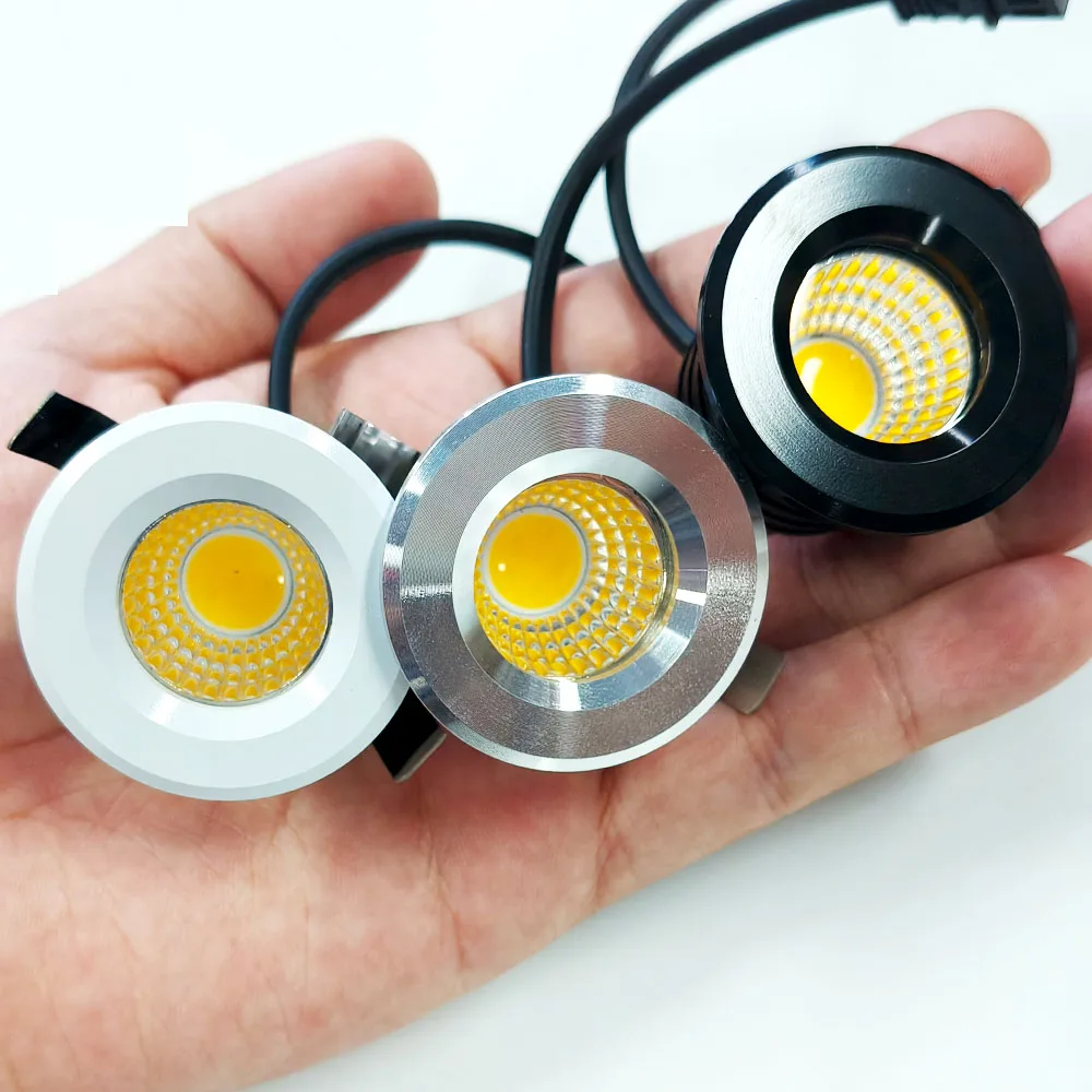 Mini LED Cabinet Light Cob Under Cabinet Spotlight Home Office Recessed downlight For Ceiling Stair 3W AC110-220V Lighting