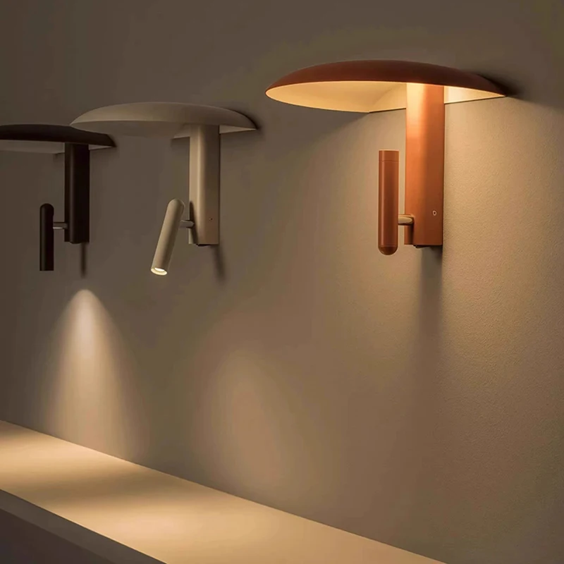 Italian Creative Iron Hat Rotatable LED Decor Home Wall Lamp Bar Bedroom Foyer Dining Room Lighting Fixtures