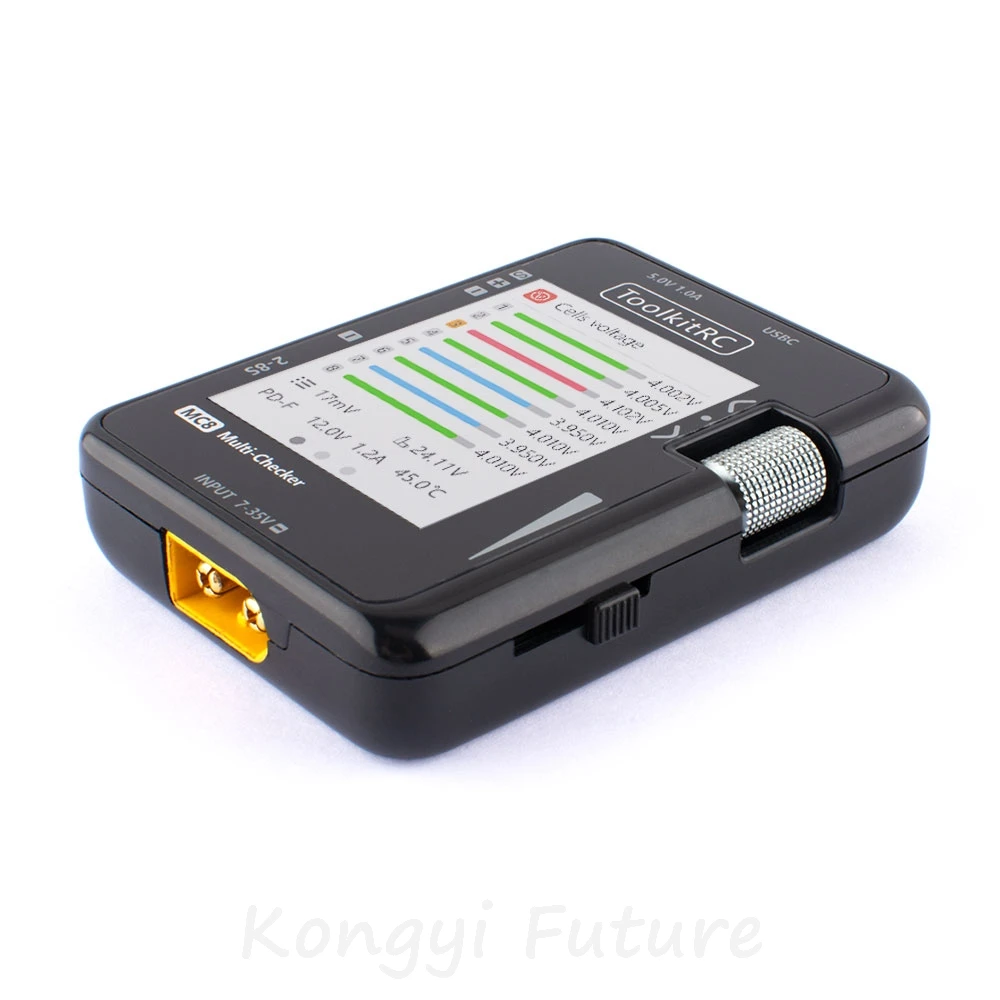 Testeur intelligent ToolkitRC MC8 pour batteries LiPo drones RC FPV