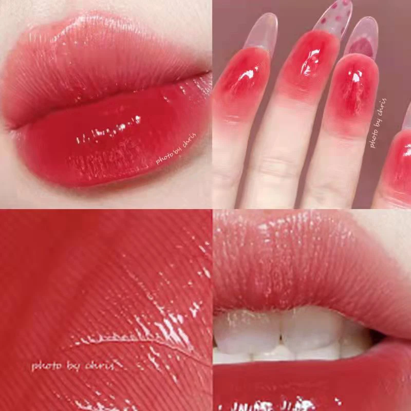 stam Weiland marge Cherry Pink Mirror Water Lip Gloss Lip Glaze Transparent Glass Lip Oil  Waterproof Liquid Lipstick Nude Brown Clear Tint Makeup| | - AliExpress