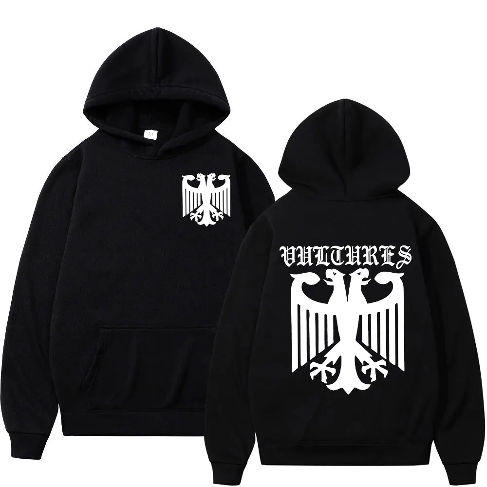 

Rapper Kanye West Vultures Album Graphic Hoodie Men's Women's Trend Hip Hop Rap Sweatshirt High Street Fashion Vintage Pullovers