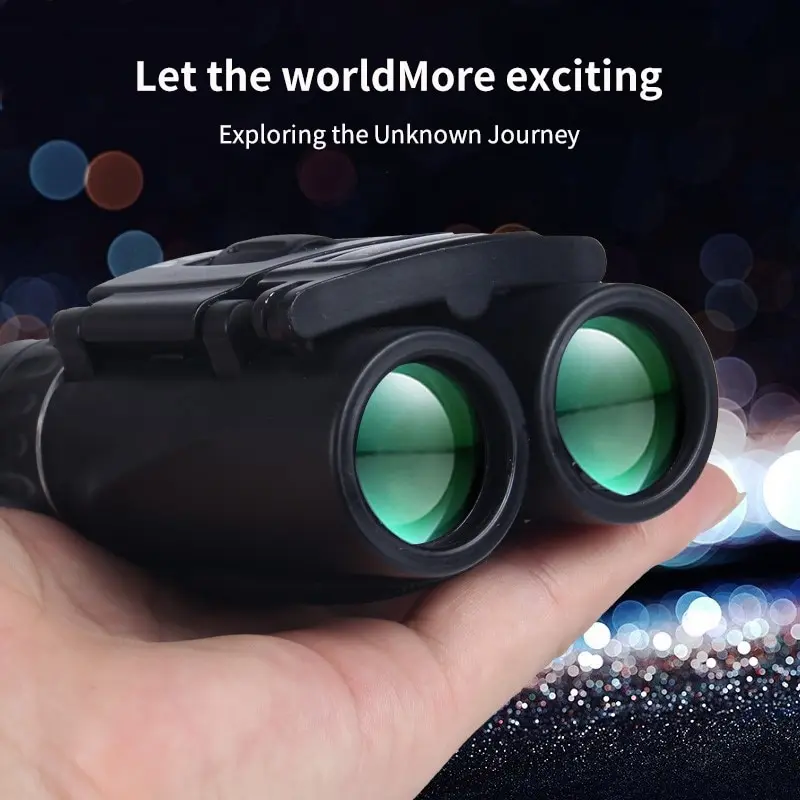 Powerful HD Long Range Binoculars Mini Folding Binoculars BAK4 FMC Optics for Hunting Outdoors Camping 2000m 40x22 waterproof binoculars