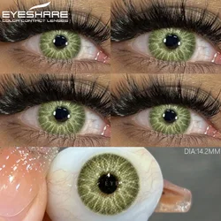 Vibrant Color Contact Lenses - Fashion Gray, Blue, and Green Options | Yearly Wear (CYPRUS - GREEN)