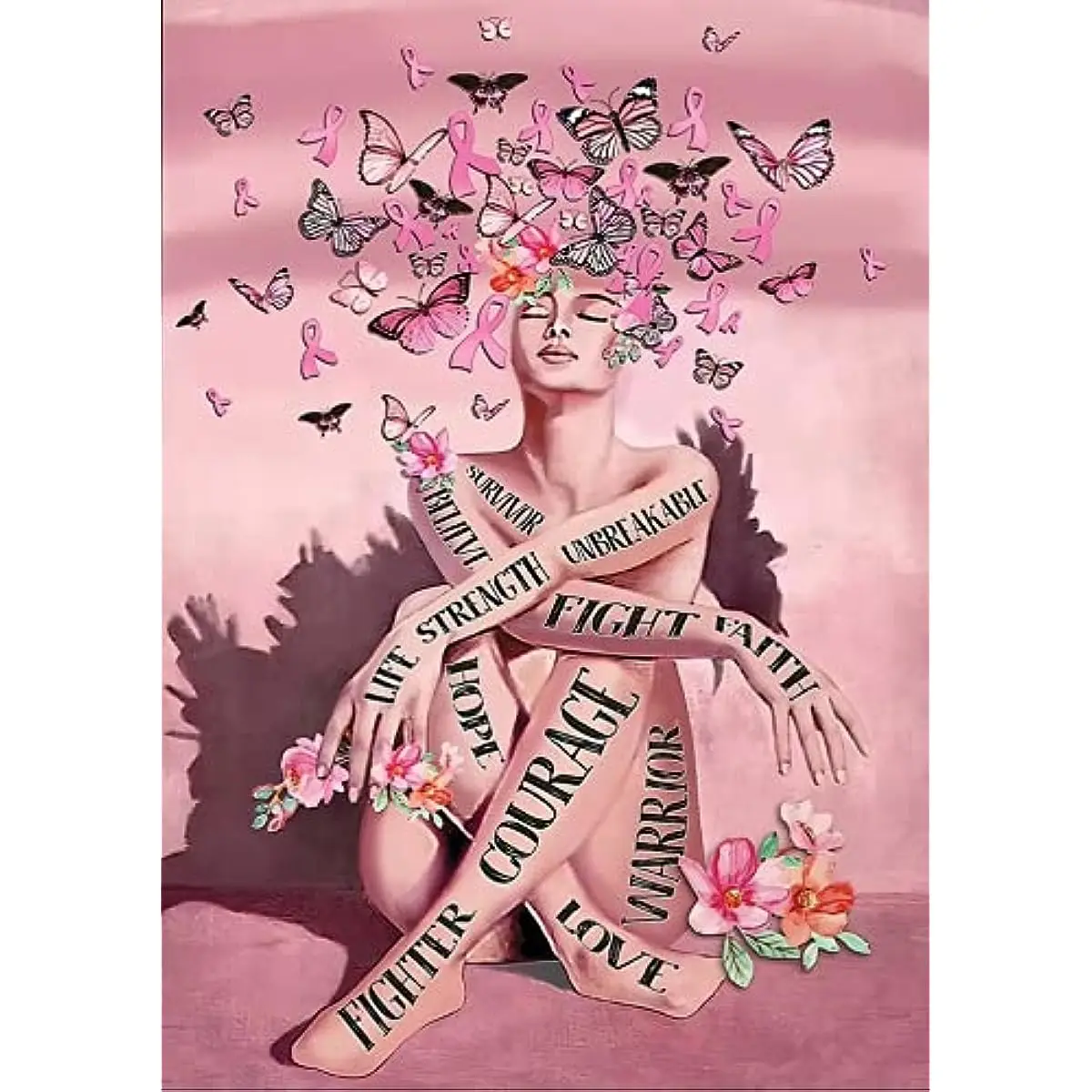 

Tin Sign Breast Cancer Girl I Am Survivor Motivational Wall Art Inspirational Positive Quotes Wall Art Encouragement Gifts