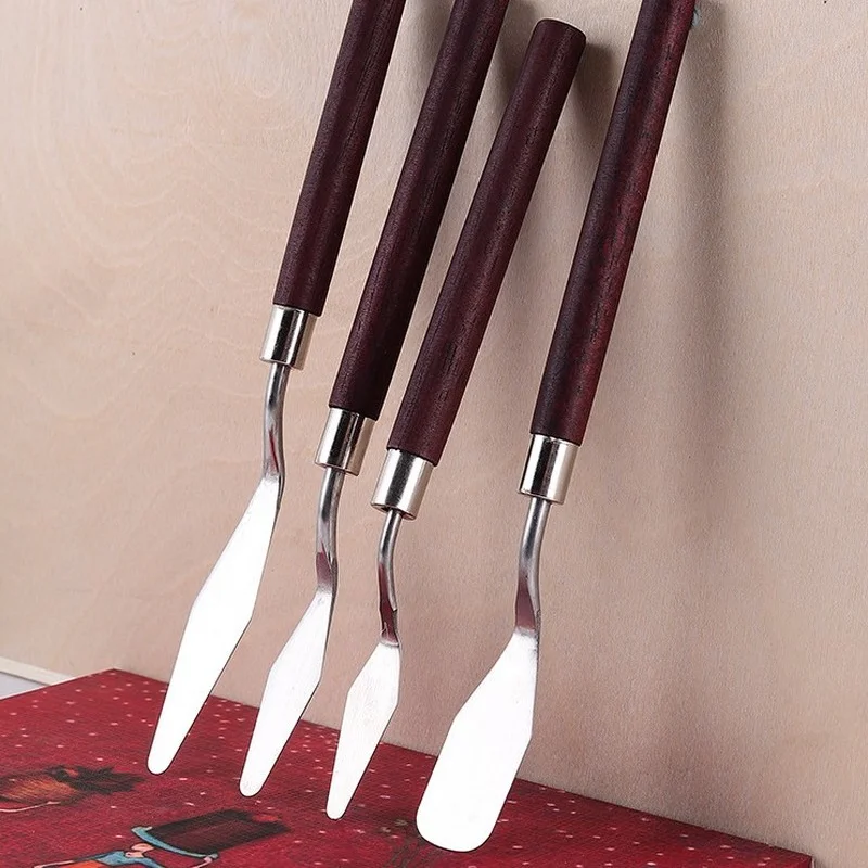 1pc Oil Acrylic Painting Knife Set Versatile Stainless Steel Spatula Palette Knife Painting Mixing Scraper Sets painting scraper