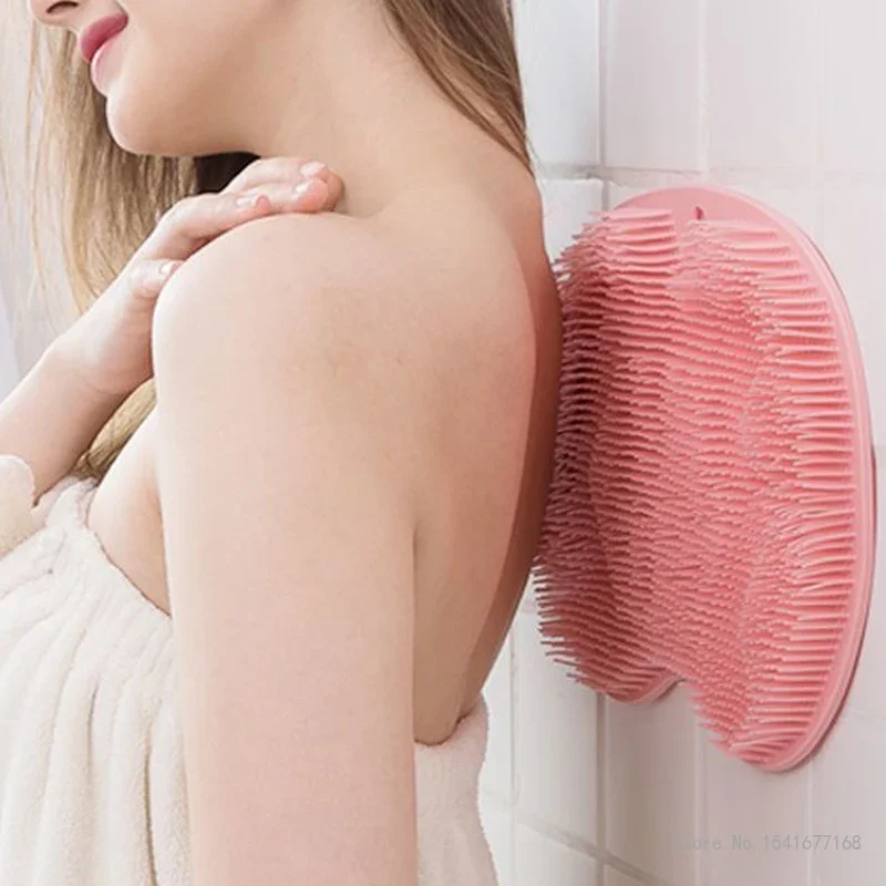 Silicone Multifunctional Feet Massaging Pad, Household Bathroom Bottom, Suction Cup Non Slip Floor Bath Mat Back Rub Pad 21x28cm