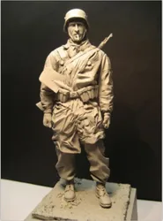 Figurine de soldat de guerre en résine moulée, échelle 1/16, modèle pour 1 personne, Kit d'assemblage, modèle de jouet (non peint) 