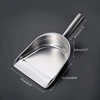Dustpan Cleaning Tool Mini Dustpan, Stainless Steel Countertop Table Dustpan Cleaning Shovel Metal Coal Shovel Dustpan 6